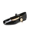 Zapatos Mary Jane de piel con punta cuadrada y tacón bajo estilo retro francés ZHR, primavera y verano 2024, nuevos, combinables, con falda