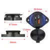 Venda Direta de Fábrica Carregador de Carro Qc3.0 Carregamento Rápido 12V24V Assento de Passageiro de Ônibus Equipado com Carregador de Carro USB Diamante