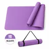 Fornecimento Direto da Fábrica Tapete de Yoga TPE Personalização Cor Sólida/Linhas de Alinhamento Antiderrapante Tapete Fitness À Prova de Som Esportivo Tapete Silencioso