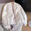 Chaqueta de béisbol retro americana 2026 para mujer, nuevo estilo otoño e invierno, corte holgado, estilo casual corto japonés y coreano, moderna y versátil