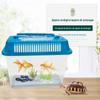 Fábrica de caixas 508 direto da fábrica aquário de plástico tamanho pequeno aquário transparente caixa para animais de estimação caixa de transporte portátil para hamster pote de tartaruga