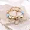 2025 Panjia Nuevo Más Vendido Elegante Hermoso Diamante Mariposa Corazón Resina Cuentas DIY Pulsera de Cuentas Al por Mayor