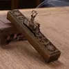 Soporte para incienso de línea vintage rico Yilu para el hogar, quemador de incienso de línea para interiores, caja de incienso, soporte para incienso, quemador de incienso de aleación de sándalo, decoración