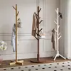 Perchero de pie de madera maciza, armario plegable para uso en dormitorio, estante de almacenamiento junto a la cama