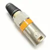 Plugue de Microfone XLR Macho e Fêmea de Três Vias XLR Macho Plugue de Áudio XLR de Três Vias XLR