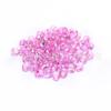 Cuentas de Arroz Transparente de 4 mm con Forma de Corazón Plateado y Gota de Agua para Ropa y Accesorios de Vestidos de Novia, Cuentas Sueltas, Cuentas con Agujero Lateral