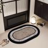 Alfombra de Piso para Baño de Lujo Ligero, Sencilla y Moderna, Alfombra Antideslizante para Puerta de Baño, Entrada de Puerta de Barro de Diatomeas Absorbente, Inodoro