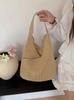 Bolso Tejido de Paja Estilo Francés para Mujer, Estilo Artístico y Natural, Adecuado para el Trabajo, Nuevo Modelo 2026, Bolso Cubo Tejido Fresco de Verano
