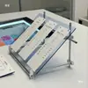 Materiales para accesorios DIY de eje de luz, estante de almacenamiento para eje de luz, perfil de aluminio, armario, mesa, mesa auxiliar, soporte de fijación, conector cruzado