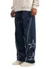 Calças Casuais Bordadas Masculinas Novas 2026 Moda de Rua Europeia e Americana Calças Jogger Casuais Retrô Comércio Transfronteiriço Masculino
