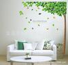 AY886 árbol grande verde sombra cálido sala de estar dormitorio TV sofá fondo pegatinas de pared decorativas al por mayor