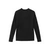 Suéter de Punto Canalé de Alta Elasticidad Cuello Medio Alto para Hombre 2026 Otoño/Invierno Color Sólido Manga Larga Prendas de Punto Corte Ajustado Capa Base