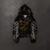 Jaqueta Camuflada de Marca Tendência 2025 com Capuz e Zíper Estampado 3D Moletom Unissex Top Estilo Americano