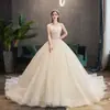 Vestido de Casamento Leve 2026 Novo Estilo Elegante com Cauda para Noivas Baixinhas Simples Sem Alças Alta Qualidade Luxo Personalizado Vestido Atacado