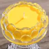 Portavelas de Vidrio Transparente Alto Amarillo Lotus Rojo Mantequilla Sin Humo Sin Cera Resistente a Altas Temperaturas Fabricante Doméstico
