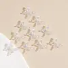 Mariposa Luminosa de Sinfonía con Agujero Mariposa Cola de Fénix Galvanizado Hecho a Mano DIY Cadena para Teléfono Móvil Colgante para Coche Decoración de Uñas Joyería Accesorios