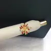 Montura de anillo con perla, accesorios de joyería, DIY hecho a mano, anillo abierto ajustable, circonita microincrustada con goteo de aceite, estilo fuegos artificiales, moda al por mayor