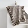 Bufanda Jacquard de Doble Cara con Borde Rayado Clásico Otoño/Invierno Retro Geométrico Nudo Espesor Caliente Chal Regalo para Mamá