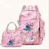 Nueva Mochila Estudiante Stitch para la Temporada de Regreso a Clases Ligera y que Reduce la Carga Gran Capacidad para Grados 1-6 Niños y Niñas Bolso de Hombro