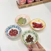 Plato pequeño para mojar estilo japonés Plato pequeño Plato pequeño Plato para vinagre Olla caliente Plato para salsa de soja 2025 Nuevo Hogar Color bajo vidriado