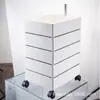 Armário de armazenamento rotativo móvel mesa de cabeceira ins armário lateral simples estilo nórdico armário Internet Celebrity armário de armazenamento cosmético