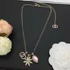 Modelo Transfronterizo Nuevo 2026 Réplica Chanel con Múltiples Accesorios Collar Doble C de Girasol Collar de Lujo de Alta Gama