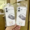 Adecuado para iPhone Apple 16Promax Funda Suave de TPU Transparente con Agujeros Finos, Funda Protectora Anti-Caídas de TPU con Bordes Rectos y Agujeros Finos