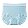 Pantis de seda helada para mujer con entrepierna de seda de morera, transpirables y finos para el verano, tangas de encaje sexys y cómodos de cintura alta para mujer