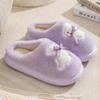 Pantuflas de Algodón para Mujer en Otoño e Invierno Dibujos Animados Interior Hogar Antideslizantes Suela Gruesa Estilo Pareja Cálidas Más Pantuflas de Felpa para Hombre