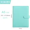 Cuaderno de Hojas Sueltas Transfronterizo Cuaderno de Cuero Suave Pu A6 Set de Cuadernos Creativos Bloc de Notas Pequeño Portátil