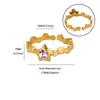 Nueva Colección de Anillos Estrella Moda Tendencia Nicho Anillo de Circonita de Girasol Joyería de Mano para Viajes Diarios Fiesta