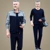 Traje deportivo para hombres de mediana edad y ancianos, nuevo suéter abrigo de primavera y otoño, ropa deportiva de talla grande para ejercicio matutino de padre, traje de tres piezas