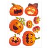 Explosões de comércio exterior Halloween desenho animado abóbora expressão adesivo decoração de festa com decoração de vidro careta de abóbora atacado