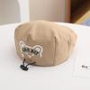 Boina para niños de primavera y verano, bonito gorro de oso de dibujos animados, tendencia de moda, gorro para bebé, venta al por mayor