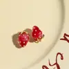 Atmósfera de Libro Rojo Ins Super Hada Gradiente Puntos Perlados Fresa Joyería Estéreo Accesorios Materiales DIY Accesorios