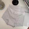 10A bóxer de entrepierna extendida de cintura media-alta ropa interior de encaje para mujer antibacteriana sexy cadera mujer sin costuras 2025 nuevo