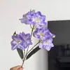 Orquídea de hadas artificial de 3 ramas, decoración suave para el hogar, arreglo floral, arreglo floral de boda, flores decorativas para paisajismo interior al por mayor