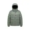 Chaqueta de plumón de ganso con capucha de lujo ligero para hombre, abrigo cálido de invierno grueso para exteriores, plegable, chaqueta de plumón unisex