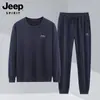Traje Casual de Primavera y Otoño para Hombre, Pantalones Casuales Sueltos Deportivos, Sudadera Nueva, Cuello Redondo, Manga Larga, Conjunto de Dos Piezas 6048
