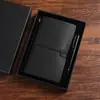 A6 Retro Hand Book Libro de Hojas Sueltas Diario Coreano de Viaje Correa Extraíble Portátil con Set de Cuadernos