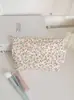 Bolsa de Maquiagem de Algodão Floral Fresco Clutch de Grande Capacidade Bolsa de Armazenamento Portátil Retro Porta-Moedas Sensação Premium