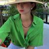 Fiebre de blogger coreana con una pequeña cadena de estilo bohemio apilada, collar hecho a mano con cuentas, cadena para la clavícula, no se decolora
