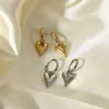 Pendientes Versátiles Estilo Coreano con Borla de Corazón Pendientes de Corazón de Acero Inoxidable Moda Personalizada Regalo para Dama Joyería al por Mayor