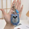 Venta Caliente Transfronteriza Colgante de Bolso de Mujer con Borla, Diamante y Dibujos Animados, Moda Coreana de Terciopelo, Llavero con Diamantes de Color Caliente