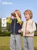 Chal para niño jellybaby 2026 otoño bebé polar tigre chaqueta infantil chal informal para niño pequeño