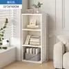 Estantería de Piso Estante de Almacenamiento Gabinete Estrecho para Esquina de Pared Gabinete de Almacenamiento Gabinete de Almacenamiento Combinación Libre Rejilla Librero para el Hogar