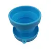 Taza plegable de silicona con tapa, Taza portátil para enjuague bucal, Taza de agua plegable para exteriores, Taza de almacenamiento, Taza para cepillo de dientes, Soporte para cepillo de dientes