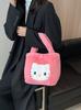 Nueva Bolsa de Peluche de Dibujos Animados Oso Marrón Gran Capacidad Bolso de Hombro Tote para Estudiantes Bolsa para Snacks Venta al por Mayor