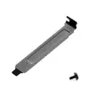Bafle de Caja Ranura para Tarjeta Gráfica de Computadora Bafle PCI Placa Base Bafle Metálico Ranura de Expansión 1 Pieza con Agujeros Incluye Tornillos Blanco