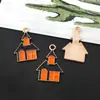 Venta Caliente Transfronteriza Halloween Aleación de Goteo de Aceite Colgante de Fantasma Murciélago Pendientes de Festival Fantasma Colgante de Collar Tendencia